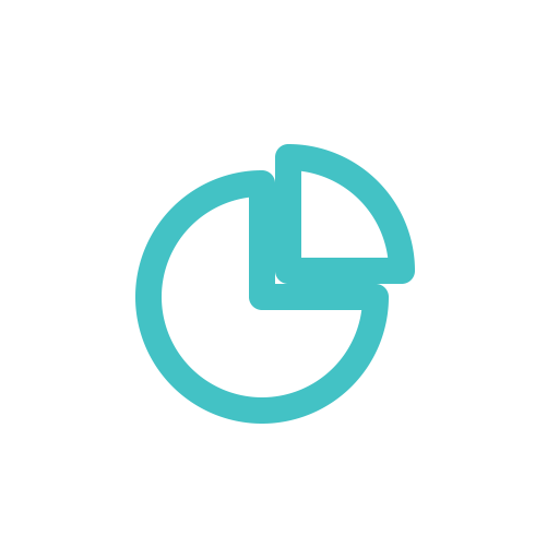 pie chart teal